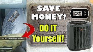 DIY Pipes Frozen Fix Your Own AC Central Air  SUPER EASY [upl. by Liddie481]