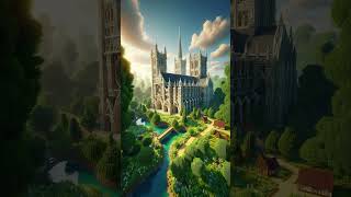 Minecraft Medieval Cathedral Designs minecraft minecraftshorts minecraftbuilding minecraftmemes [upl. by Knobloch]