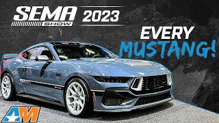 Every New 2024 Mustang We Could Find at SEMA 2023  V8 or Electric [upl. by Kcub]