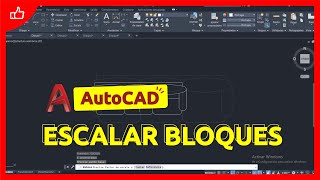 Como escalar bloques en AutoCAD  Muy fácil paso a paso  AutoCAD básico 2021 2d [upl. by Gilliette]