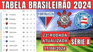 TABELA CLASSIFICAÇÃO DO BRASILEIRÃO 2024  CAMPEONATO BRASILEIRO HOJE 2024 BRASILEIRÃO 2024 SÉRIE A [upl. by Bilek]