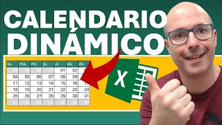 ✅ CALENDARIO DINÁMICO EN excel [upl. by Hyacintha]