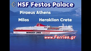 Festos Palace High Speed Ferry  Minoan Lines  Grimaldi Ferries [upl. by Laud]