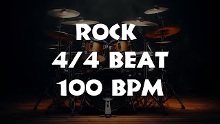 44 Drum Beat  100 BPM  ROCK  Lets Jam [upl. by Novar664]