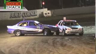 Production Sedans  AMain  Australian Title  Gympie Speedway  250414 [upl. by Dopp]