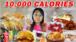 Eating 10000 CALORIES in 24 Hours🤪  Food Challenge GONE WRONG [upl. by Tnaryb248]