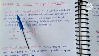 MSc first sem  Localised and delocalised chemical bonding [upl. by Presber]