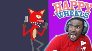 FNAF  Five Nights At Freddys  FOXY  Happy Wheels 4 [upl. by Zadoc]