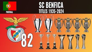 All SC Benfica Titles 🏆 1935  2024 [upl. by Salema630]