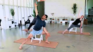 Chair Yoga For Seniors  Heres How To Modify A Traditional Yoga Routine To Match Your Level [upl. by Ahsiet750]