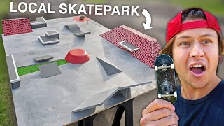 Remaking My Local Skatepark As A Fingerboard Park [upl. by Ynetsed690]