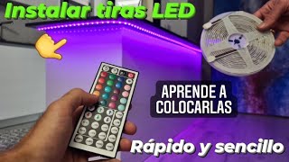 💥 ¿Cómo instalar tiras LED en tu Televisor Aprende a hacerlo PASO A PASO [upl. by Rae]