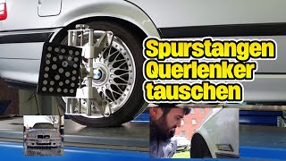 Querlenker Spurstangen wechseln  Lemförder Meyle HD Koppelstangen e36 328i BMW  e36 schrauber [upl. by Liba270]