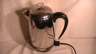 Farberware Superfast Fully Automatic Model  138 Percolator Coffee Pot [upl. by Eiramasil572]