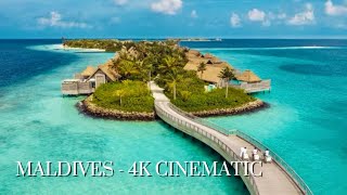 MALDIVES  Cinematic 4K Drone Shot [upl. by Jillana]