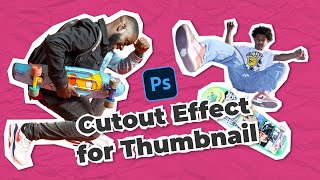 2 Minute Make a Simple Cutout Photo for Youtube Thumbnail in Photoshop [upl. by Allie]