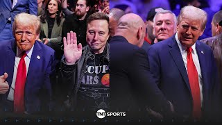 🇺🇸 Presidentelect Donald Trump arrives at Madison Square Garden alongside Elon Musk UFC309 😮‍💨 [upl. by Rehpatsirhc780]