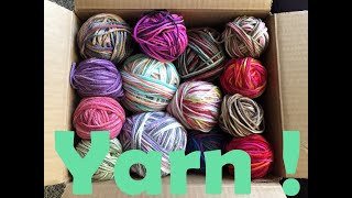 Granny Square Peg Yarn box giveaway [upl. by Alihs96]