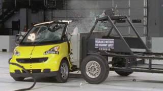 First Institute crash tests of Smart car [upl. by Eirehs]