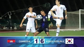 Full Highlights Cambodia 16 Korea Republic  AFC U23  24032019  Group H [upl. by Solracnauj]