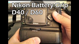 Nikon D60 D40 D40x Battery Grip  Targus TGBGD40 Battery Grip [upl. by Forrest200]