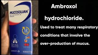 Ambroxol hydrochlorideMucosolvan pharmacology dosage in adults and children [upl. by Nahsar402]