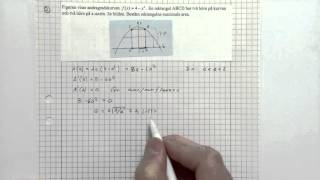 Matematik 3c Derivata Exempel på Auppgifter [upl. by Ayenet]