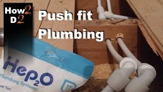 Push fit plumbing How to install connect plastic water pipes in a bathroom [upl. by Annocahs]