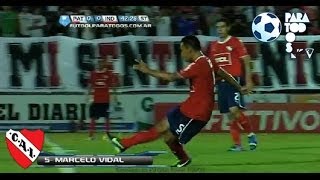 El golazo de Vidal Patronato 0  Independiente 1 Fecha 21 Torneo Primera B Nacional [upl. by Pangaro948]