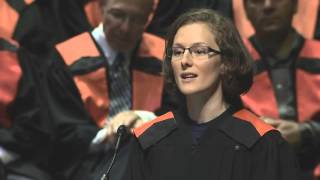 Lacy Stockton uOttawa Engineering Valedictory Speech  Convocation 2015 [upl. by Oliy]