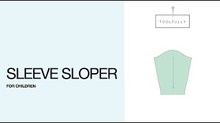 How to make a sleeve sloper for kid [upl. by Uzziel746]