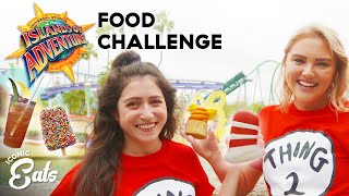 Ultimate Universal Food Challenge Trying All Of The Islands Of Adventure Treats ft Julia Tries [upl. by Smaoht851]