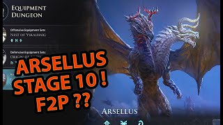 FORTRESS OF ARSELLUS STAGE 10  EASY TEAM  King Arthur Legends Rise [upl. by Llerahc]