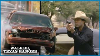 Trivettes Car Gets Totalled  Walker Texas Ranger [upl. by Amsden]