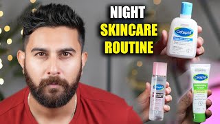 Night Skincare Routine  Cetaphil Gentle Skin Cleanser Toner amp Moisturizer  DSBOSSKO [upl. by Ramilahs175]