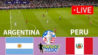 🔴LIVE ARGENTINA VS PERU  Football Live MATCH TODAY I ARGENTINA Football Live I Pes 21 Game [upl. by Nanaj79]