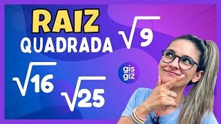 RAIZ QUADRADA 6 ANO RAIZ QUADRADA EXATA  \ProfGis [upl. by Dunstan]