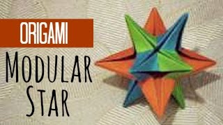 Modular star origami instructions [upl. by Aik]