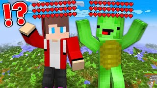 Minecraft TINY amp GIANT Speedrunner VS Hunter JJ and Mikey Challenge  in Minecraft Maizen [upl. by Uranie]