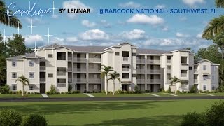 CAROLINA MODEL TOUR  LENNAR  2 BEDROOMS  1436 SF  BABCOCK NATIONAL  SOUTHWEST FLORIDA [upl. by Kikelia930]