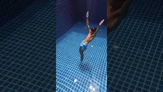 gymnastics meets swimming 🤝 📹 Nickoflow6 Olympics [upl. by Adiraf]