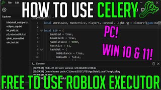 CELERY ROBLOX EXPLOITEXECUTOR  HOW TO DOWNLOAD INSTALL AND EXECUTE SCRIPTS ON YOUR PC JULY 2024 [upl. by Cammy]