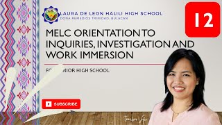 Inquiries Investigation and Immersion  Orientation  K12  New Normal  MELC [upl. by Raquela]