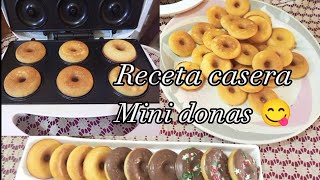 🍩Receta casera de mini donas con MÁQUINAGrisVlogs [upl. by Radcliffe]