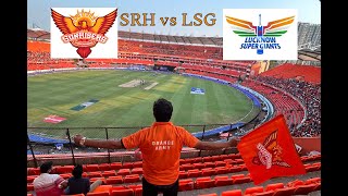 SRH vs LSG  VLOG  IPL  HYDERABAD  RAJIV GANDHI INTERNATIONAL CRICKET STADIUM  ORANGEARMY  2024 [upl. by Deron811]