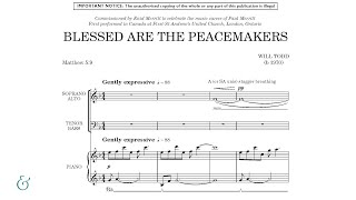 Will Todd  Blessed are the peacemakers Official Score Video [upl. by Oby]