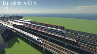 Minecraft City Timelapse  3  Train Station [upl. by Acirea]