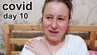 COVID DAY 10 SYMPTOMS at DAY 10 and how my day went DAILY VLOGS UK [upl. by Sillek]