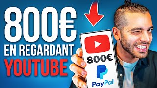 Gagner de l’argent en regardant des vidéos YouTube  2024 [upl. by Eenyaj]