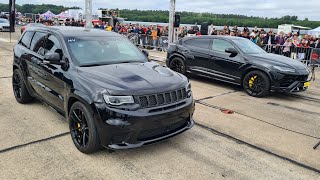 Lamborghini Urus vs Jeep Cherokee Trackhawk [upl. by Notsla]